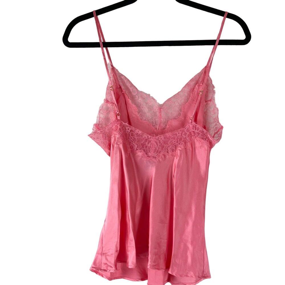 Cosabella Journelle Charlotte Silk Cami Womens Small Pink Lace Sexy Sleeveless - Picture 10 of 14